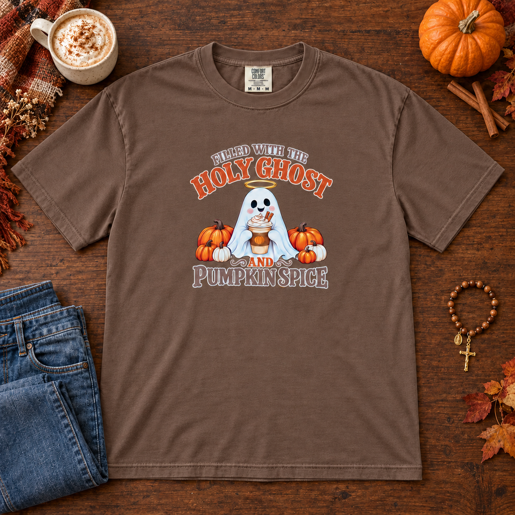 Filled with the Holy Ghost & Pumpkin Spice TShirt